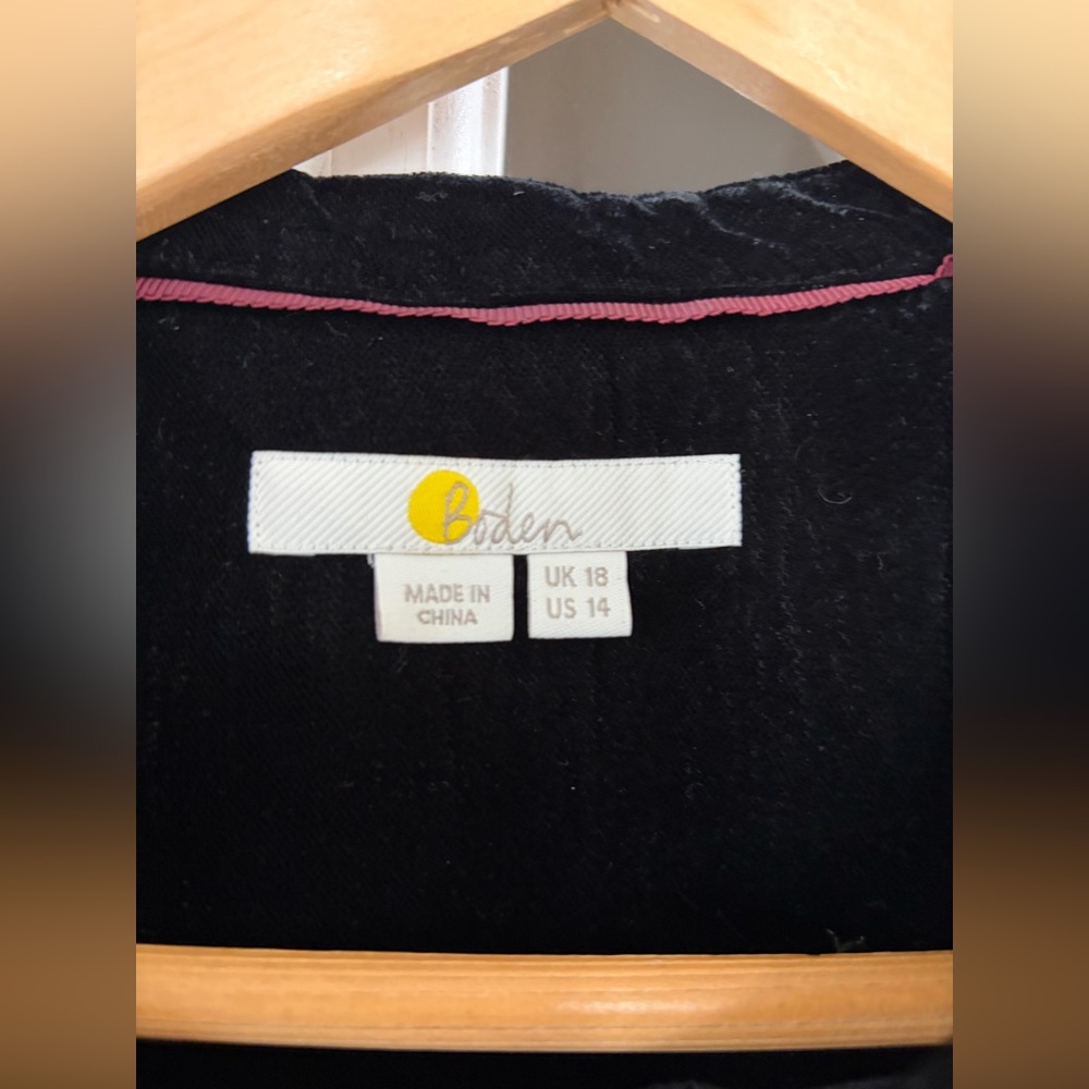Boden Grosvenor Velvet Duster - Size 14 - Picture 4 of 11